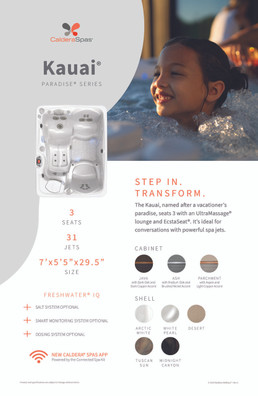 2026 Paradise Series Spa Stand Graphic Set - 11 x 17 Pk6 (Coming Soon)