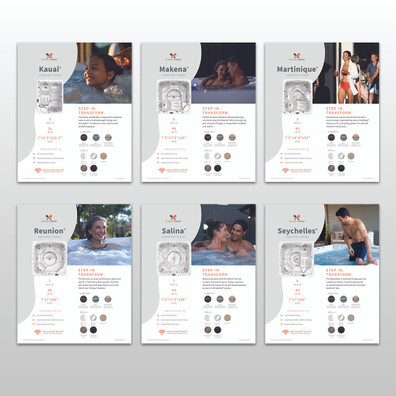 2026 Paradise Series Spa Stand Graphic Set - 13 x 16 PK6