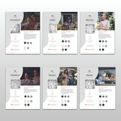 2026 Vacanza Series Spa Stand Graphic Set 13 x 16 PK6 (Coming Soon)