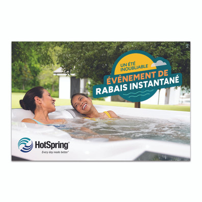 2026 French Instant Rebate Event Hanging Banner - Small on white background