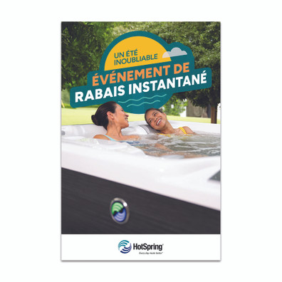 2026 French HS Instant Rebate Event Window Cling – 12” x 18” on white background