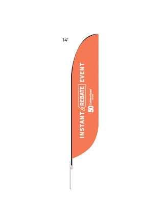 Golden Opportunity Rebate - 14' Feather Flag