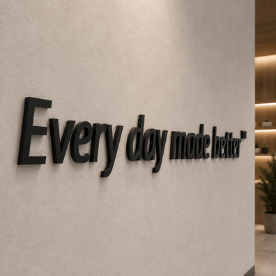 Every day made better - depth mockup 