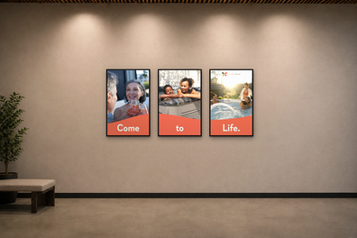 24" x 36" Come To Life SEG Black Frame Banner Set (Set of 3)