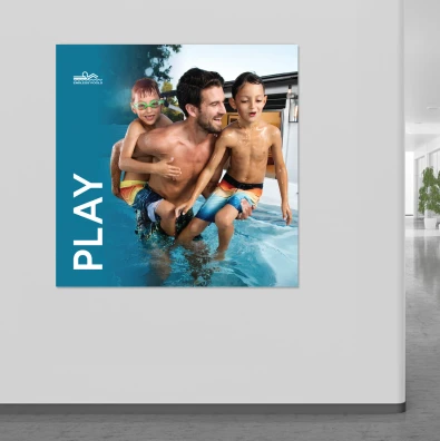 60"x 60" SEG Black Frame Banner Set (Set of 4)