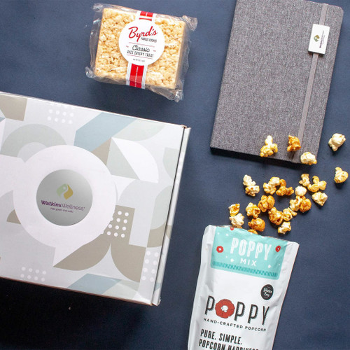 Hello There:Lite gift set with Watkins Wellness logos on table.