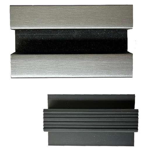 E-Series T Spacer Brushed Alluminum with the white back ground