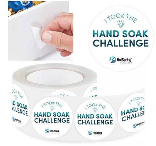 Hand Soak Challenge Label