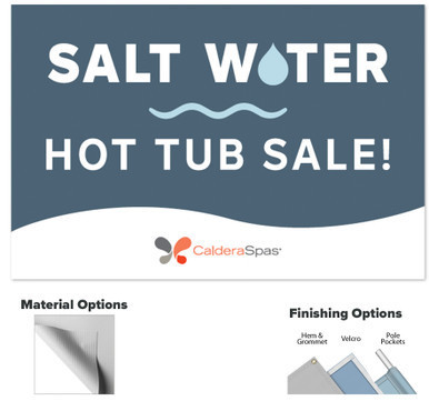 Salt Water Hanging Banner Small