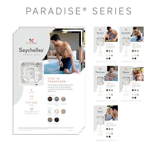Paradise Spa Stand Collated Graphic Set