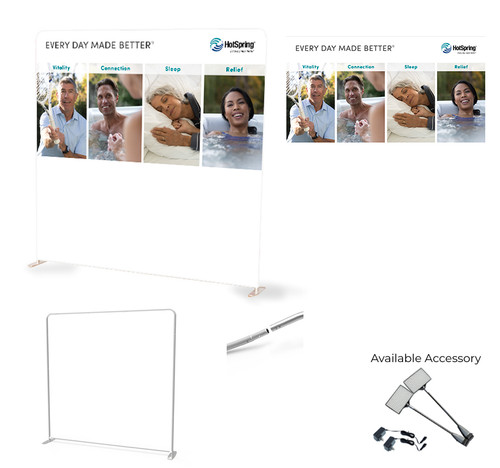 8'x8'Fabric Tension Stand EDMB with accessories 