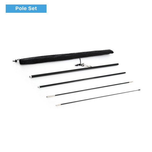 Feather Flag Replacment Pole Set for Feather Flag with 4 poles