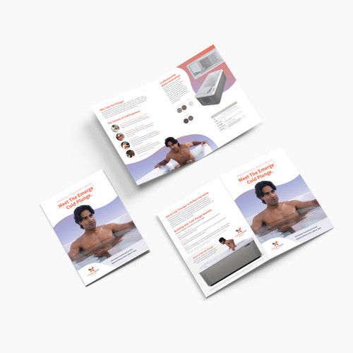 Caldera Cold Plunge Mini Brochure mockup.