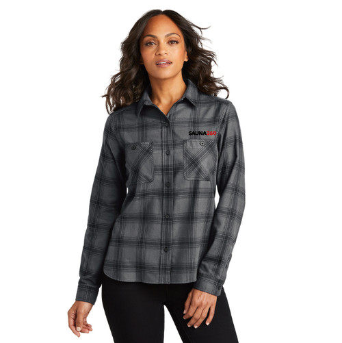 PA Womens Plaid Flannel Shirt