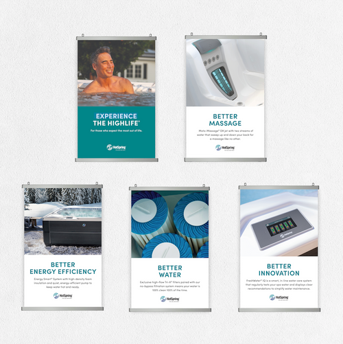 Hot Spring Snap Barn Poster Set 24" x 37" (set of 5)