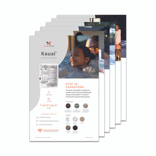 2026 Paradise Series Spa Stand Graphic Set - 11 x 17 Pk6 (Coming Soon)