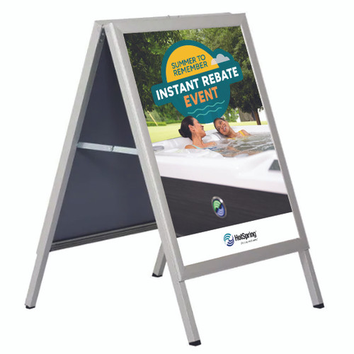 2026 HS Instant Rebate Event A-Frame Posters (PK 2) – 24” x 36” on white background