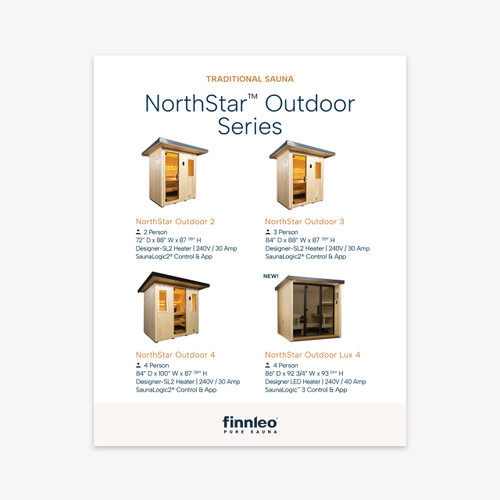 North Star Sauna Decal - 8" x 10"