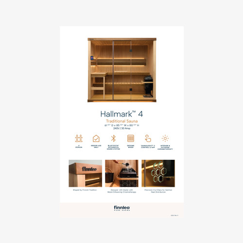 Hallmark 4 Sauna Sign