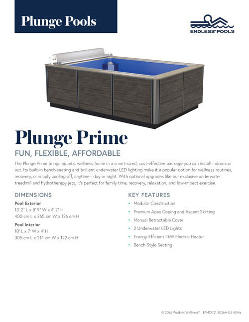 Plunge Prime Sell Sheet Front
