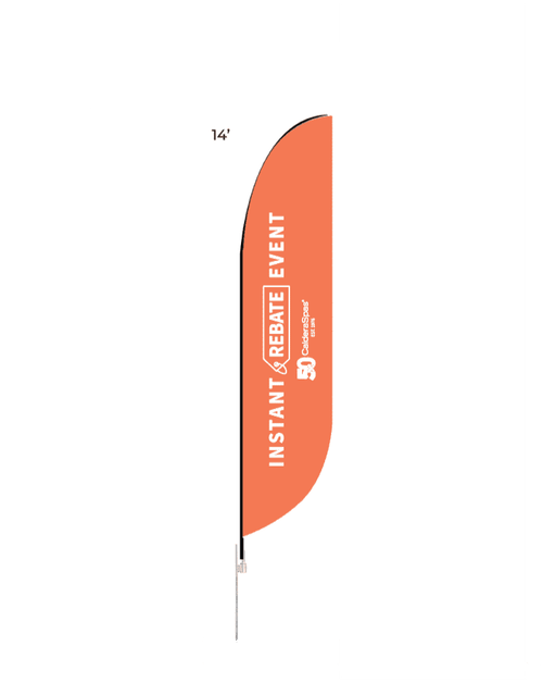 Golden Opportunity Rebate - 14' Feather Flag