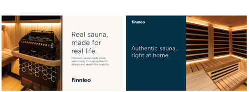 "Real Authentic Sauna" 96” x 60” Hanging Banner (Set of 2)