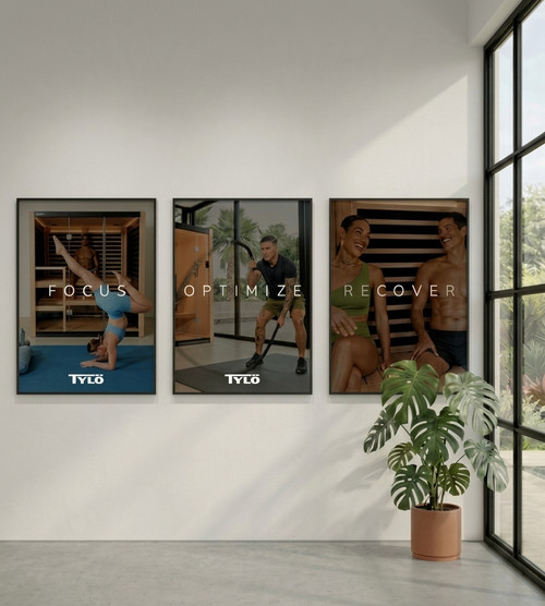 46" x 60" Focus, Optimize, Recover SEG Black Frame Banner Set (Set of 3)