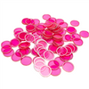 Magnetic Bingo Chips - Pink - 100 chips - 3/4 inch size