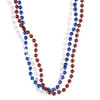 Red, White, and Blue Beaded Necklaces - 12 per pack