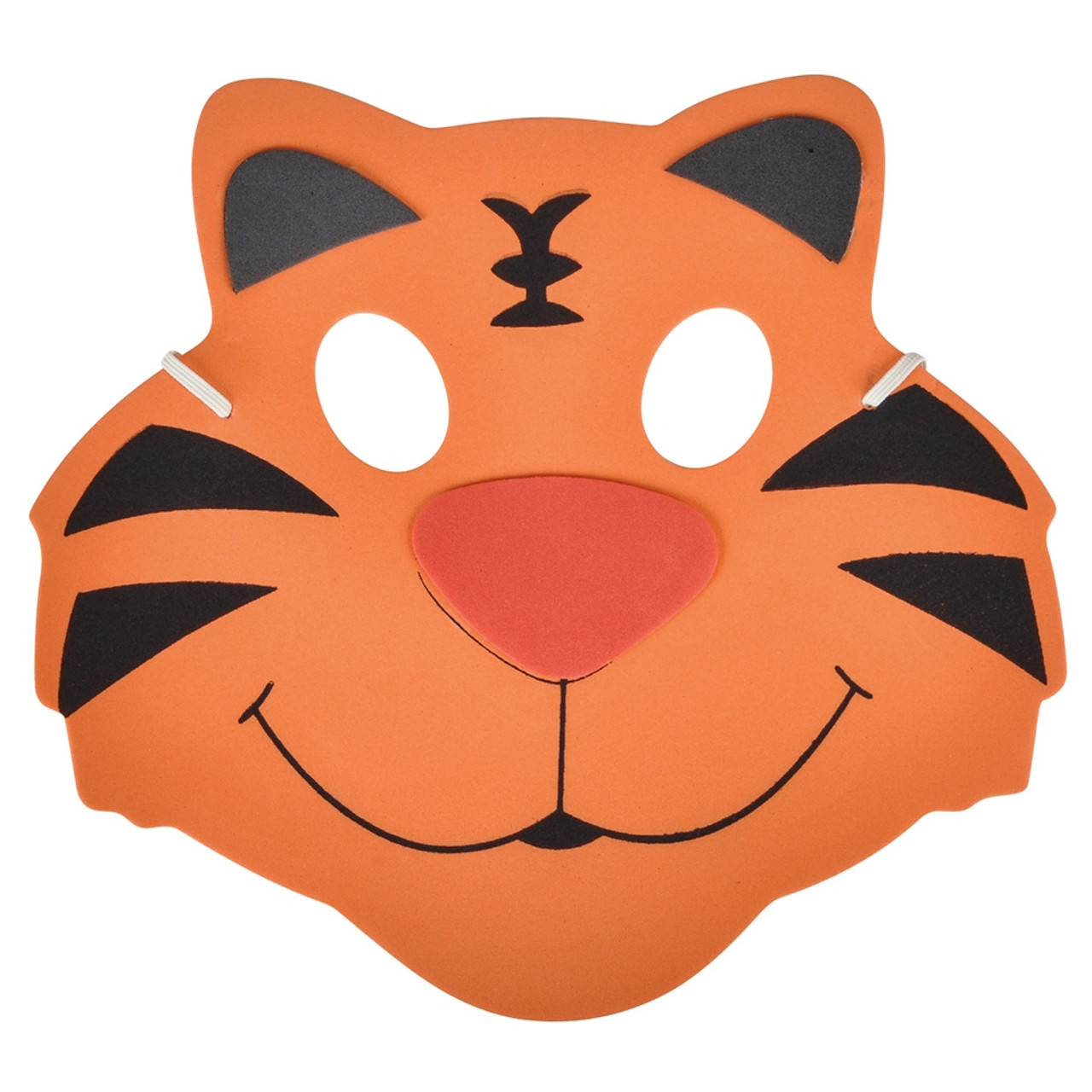 Zoo Animal Masks, Foam Assorted, 12/Pack