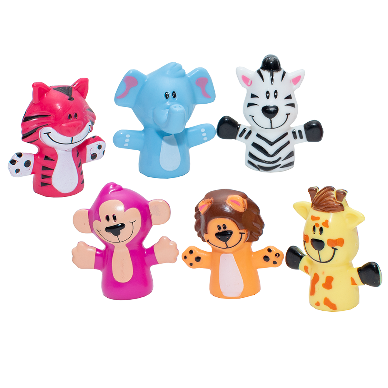 Zoo Animal Finger Puppets - 12 per pack