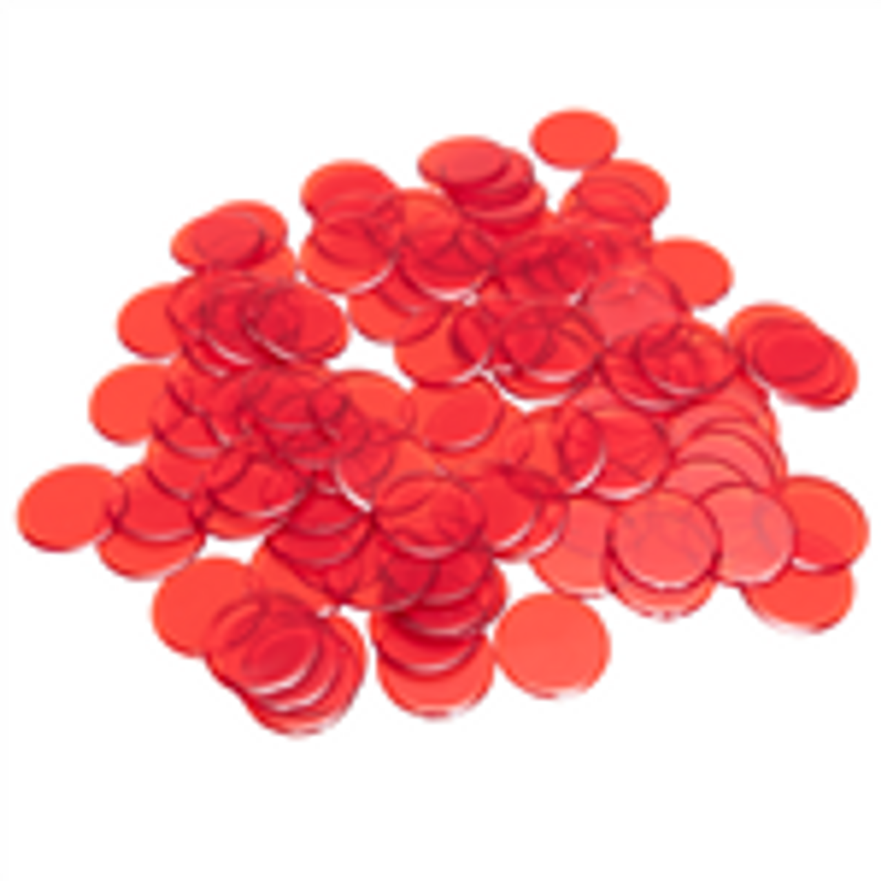 Brand New Red Bingo Spotters 7/8 inch 1 Tub of Red Bingo Chips 250 Count 