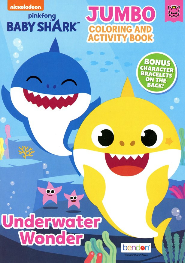 Nickelodeon Baby Shark Jumbo Coloring & Activity Book - Spark