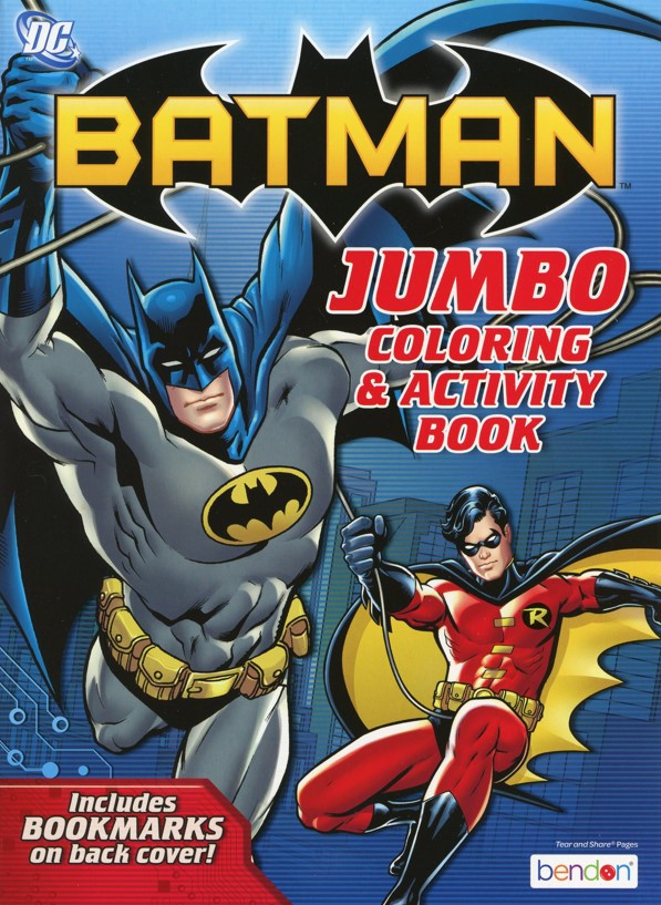 Batman Jumbo Coloring & Activity Book - 40 Pages of Action & Fun!