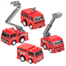 Pull Back Fire Truck - 24 per pack