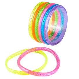 Liquid Glitter Bracelets - 12 per pack