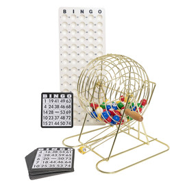 Bingo Cage Set - Brass