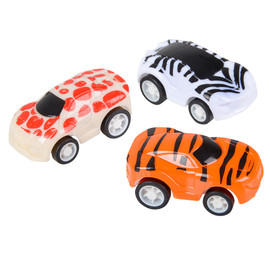 Pull Back Safari Cars - 12 per pack