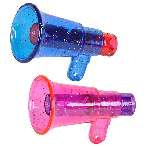 Glitter Megaphone Whistle - 12 per pack