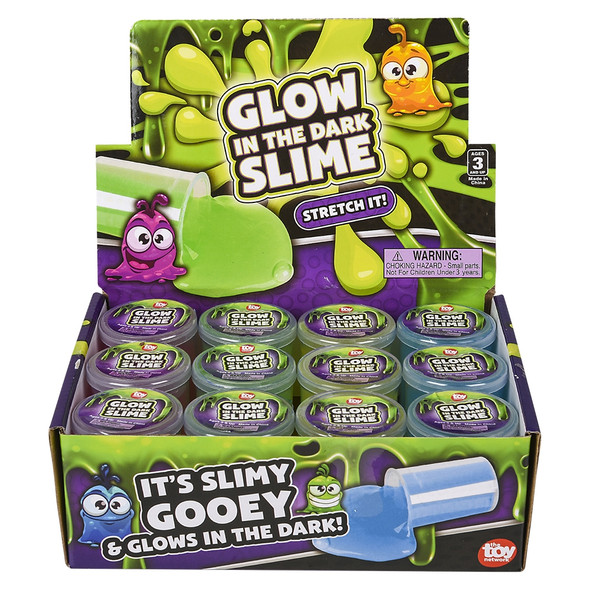 Glow in the Dark Slime - 12 per pack