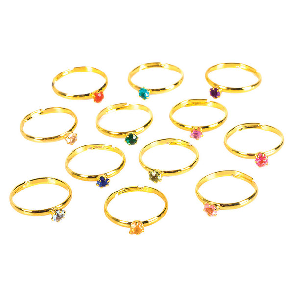 Birthstone Rings - 36 per pack