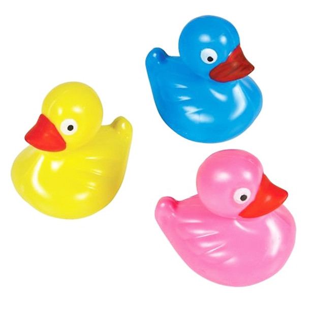 Plastic Weighted Carnival Ducks - 12 per pack
