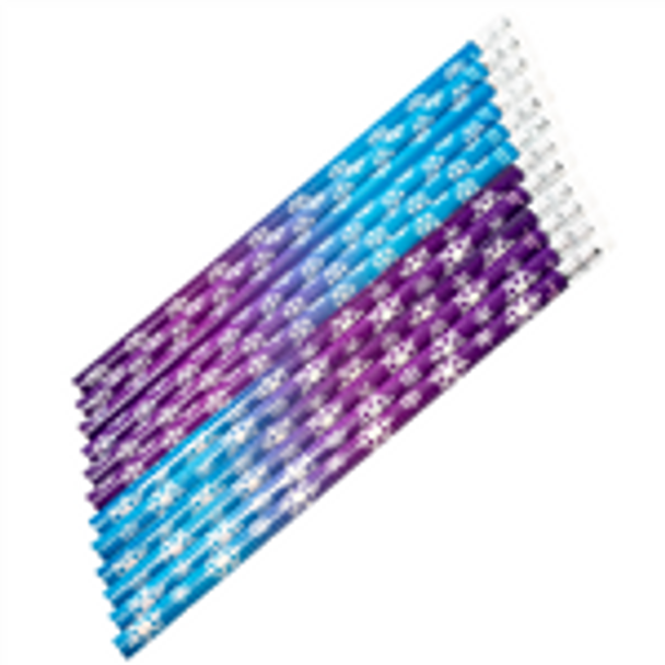 Snowflake Pencils - Ombre - 12 per pack