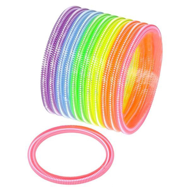 12-Pack Assorted Novelty Spring Bracelets