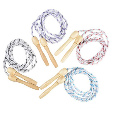 Wood Handle Jump Rope - 12 per pack