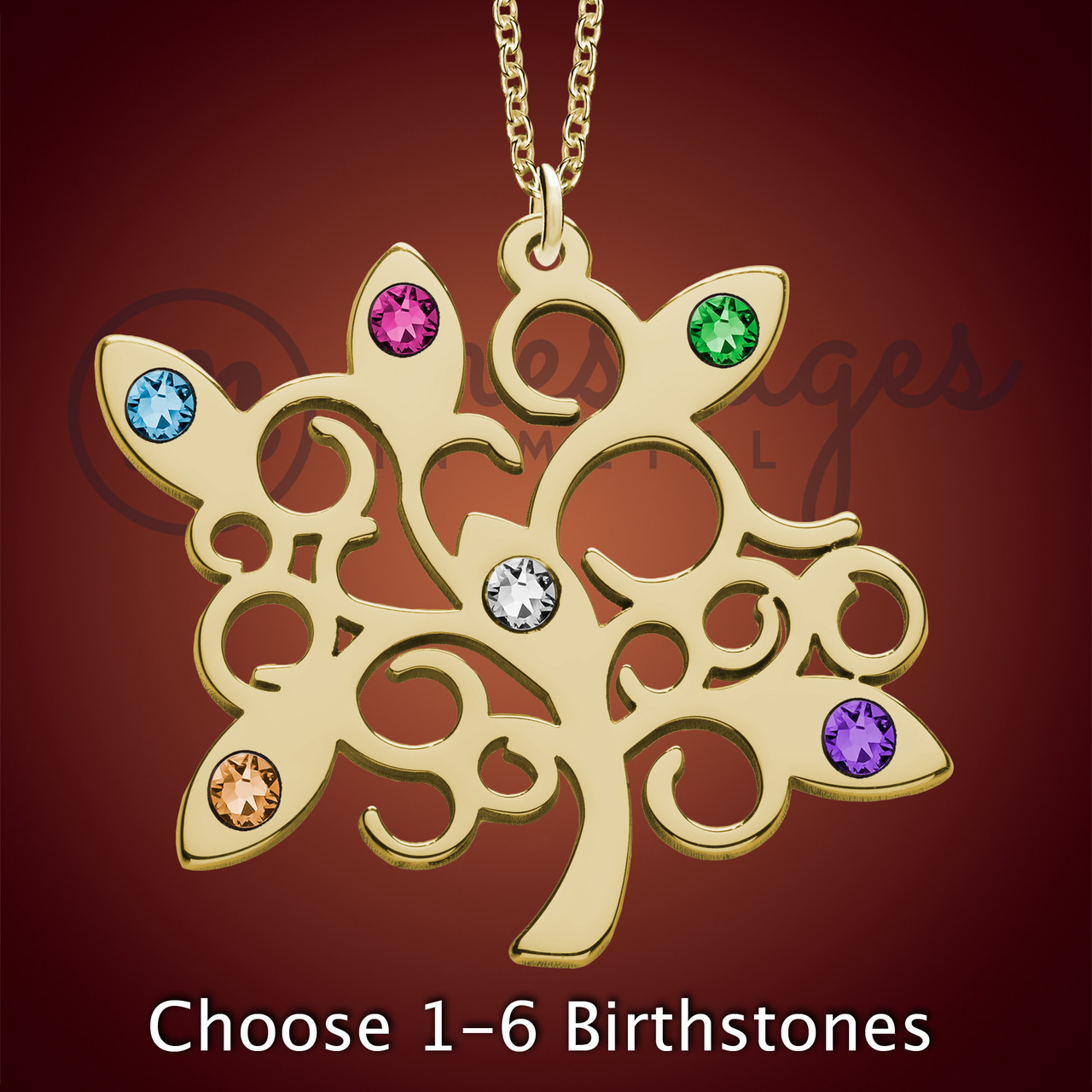 Cremation Pendant Tree of Life Enamel Gold Vermeil Two Tone