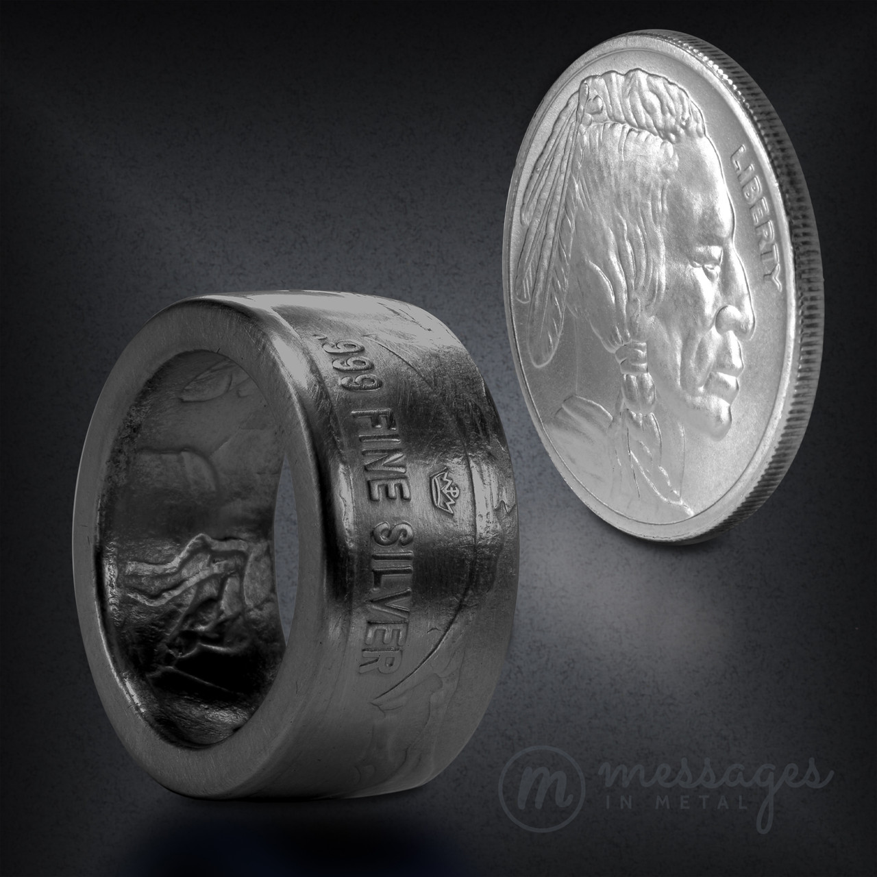 American Morgan silver coin ring Morgan - Shop hereders General Rings -  Pinkoi
