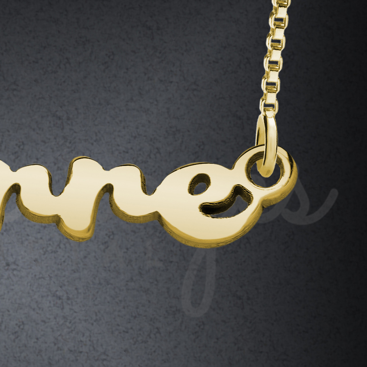Solid 14k gold name necklace Clearance