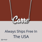 Silver Charming Name Necklace Silver Charming Name Necklace