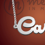 Silver Dashing Name Necklace Silver Dashing Name Necklace